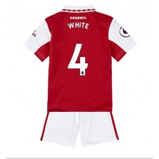 Arsenal Benjamin White #4 Hjemmedraktsett Barn 2022-23 Kortermet (+ korte bukser)